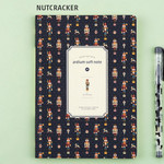 Nutcracker - Colorful pattern medium soft lined notebook 