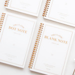 The classic gold spiral notebook