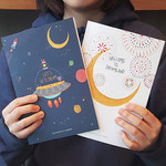 Buri illustration A5 monthly undated planner scheduler
