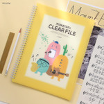 Yellow - Monster A4 size clear pocket file holder
