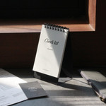 Calli dual checklist spiral desk notepad