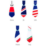 Option of Flag tie travel luggage name tag