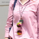 Deep green - The Classic leather sunglasses necklace