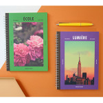 Spiral 1/4 grid notebook