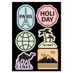 Modern PVC water resistant point sticker