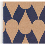 Vintage pattern sewn bound A5 plain notebook A 