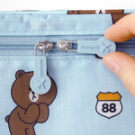 Line friends travel mesh multi large pouch bag packing organizer