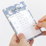 Tropical - Becoming pattern checklist notepad