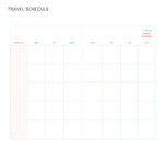 Travel schedule - Recit de voyage travel planner notebook