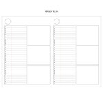 Yearly plan - Becoming 1 month undated planner scheduler 