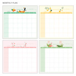 Monthly plan - Last 100 days spiral undated planner Monthly plan - Last 100 days spiral undated planner
