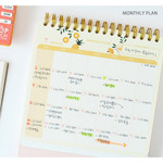 Monthly plan - Last 100 days spiral undated planner Monthly plan - Last 100 days spiral undated planner