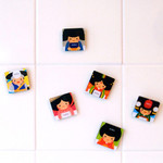 Korean traditional Joseon and Silla character magnet set