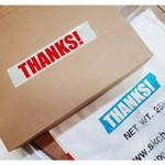 Usage Example of UNIVERSAL CONDITION Thanks Message Packing Tape