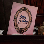 Antique Design - UNIVERSAL CONDITION Indi Pink Vintage Antique Frame Greeting Card Set with Clear Stickers