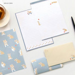 Welsh corgi - Pattern letter paper and envelope set for you Welsh corgi - Pattern letter paper and envelope set for you