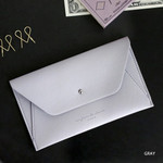 Gray - Daily envelope style slim wallet