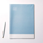 Blue - A4 size slim undated monthly planner