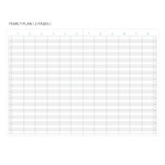 Yearly plan - A4 size slim undated monthly planner