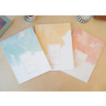 Watercolor lined notebook