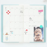 Monthly plan - 2018 Rainbow small dated diary