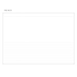 Free note - Mellow pattern undated weekly diary