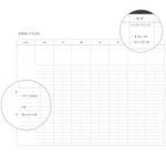 Weekly plan - Even odds undated weekly diary scheduler