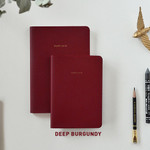 Deep burgundy - 2018 One fine day dated weekly medium diary
