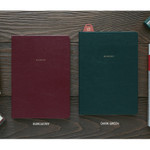 Burgundy, Dark green - 2018 Moment large undated daily diary