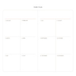Yearly plan - 2018 Moment small undated daily diary