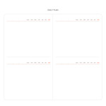 Daily plan - 2018 Moment small undated daily diary