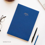 Midnight blue - 2018 Edit B5 dated monthly planner
