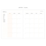Monthly - Prism spiral undated weekly scheduler