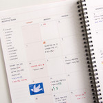 Monthly plan - Prism spiral undated weekly scheduler