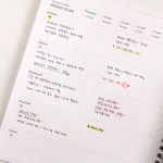 Weekly plan - Prism spiral undated weekly scheduler