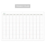 Yearly plan - 2018 Licoco flower pattern small dated weekly diary