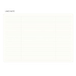 Lined note - Notable memory B5 small dated monthly planner