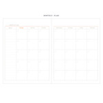 Monthly plan - Agenda undated weekly diary planner