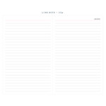 Line note - 2018 Agenda dated weekly diary