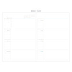 Weekly plan - Agenda large undated weekly diary
