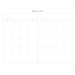 Monthly plan - Agenda large undated weekly diary
