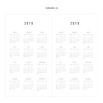 Calendar - 2018 Daily log dated monthly diary scheduler 