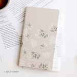 Lace flower - 2018 Daily log dated monthly diary scheduler 