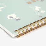 Detail of 2018 Spiral D dated monthly planner