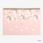 Swan - 2018 Spiral D dated monthly planner