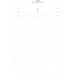 Monthly plan - 2018 Spiral D dated monthly planner