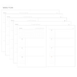 Weekly plan - Moon special hardcover undated weekly diary 