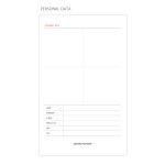 Personal data - Oui mais non medium undated weekly diary