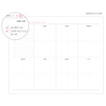 Monthly plan - Oui mais non medium undated weekly diary
