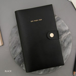 Black - Oui mais non medium undated weekly diary